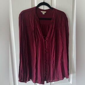 Burgandy Lucky Brand top